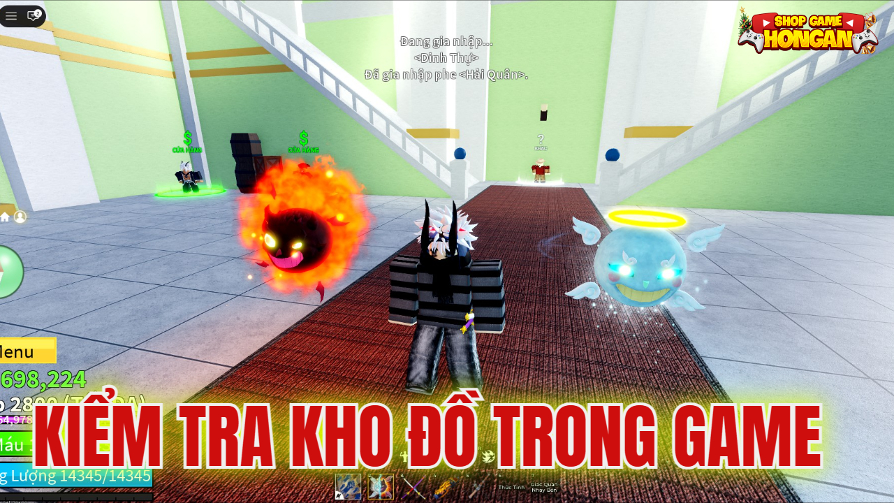 kiểm tra item trong game sau đ&oacute; đổi th&ocirc;ng tin acc