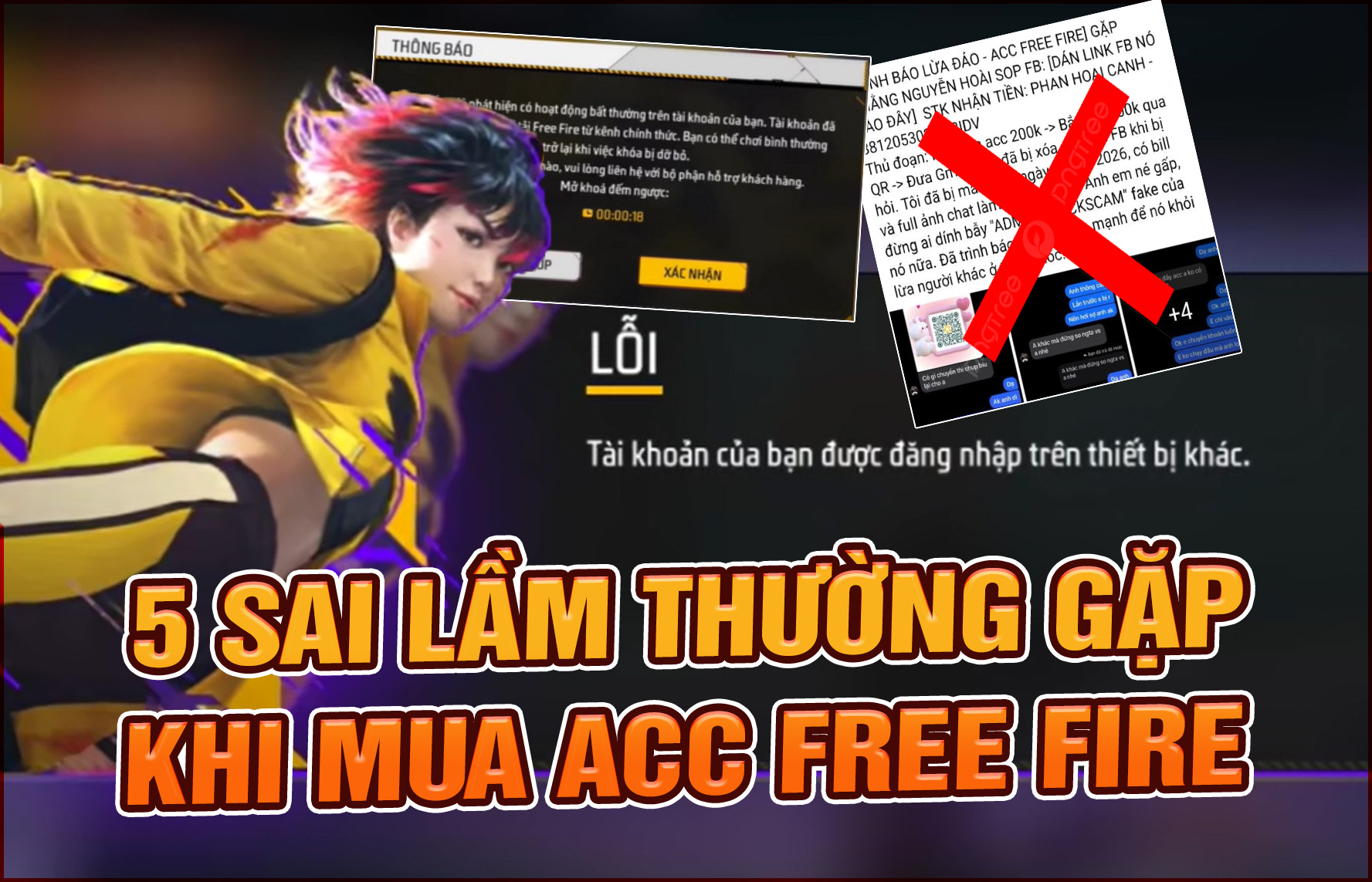 5 Sai Lầm Người Mới Thường Mắc Phải Khi Mua Acc FF Trên Mạng