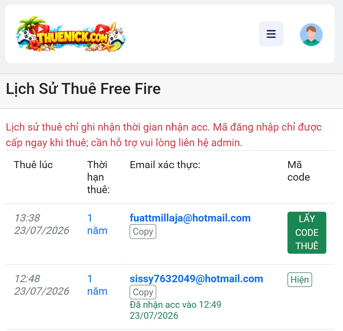 ấn lấy m&atilde; để nhận code sau đ&oacute; v&agrave;o game điền v&agrave;o v&agrave; r&uacute;t acc ff về nền tảng mới