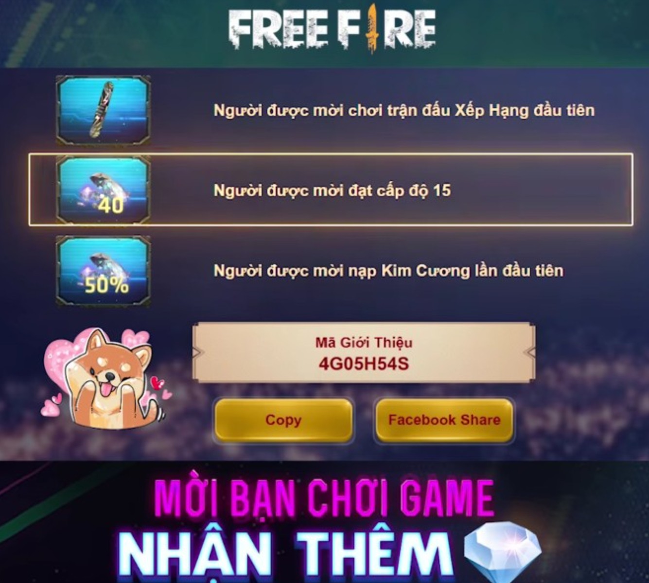 tham gia sự kiện tết, sinh nhật trong game ff hoặc xem livestream nhận kim cương miễn phí
