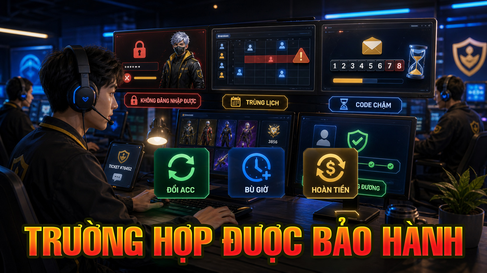 những trường hợp được đền bù thời gian và tiền thuê acc