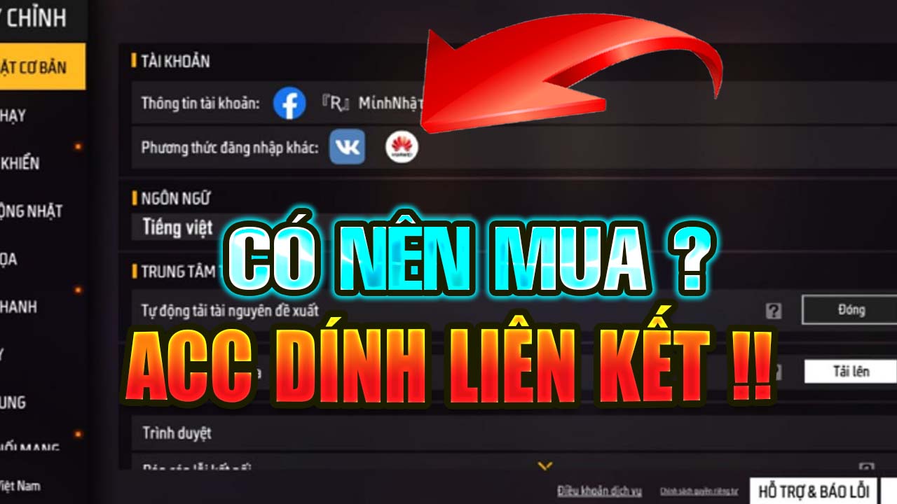 Acc Free Fire DLK (Dính Liên Kết) Là Gì?  Lợi Ích Và Rủi Ro Khi Mua Acc DLK