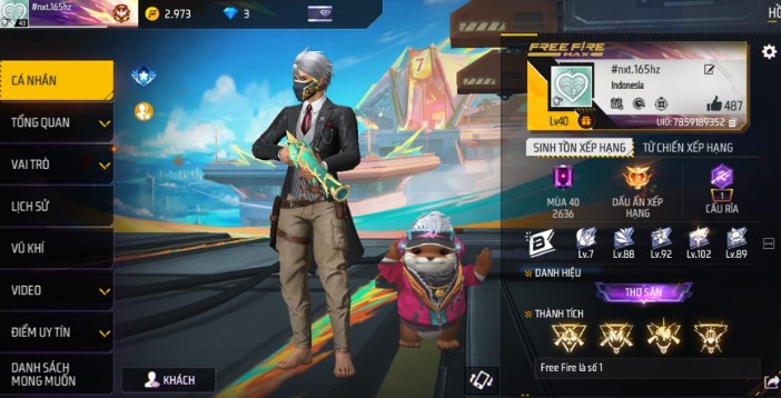 Giới thiệu Shop Bán Acc Free Fire Sever Indo (Indonesia)