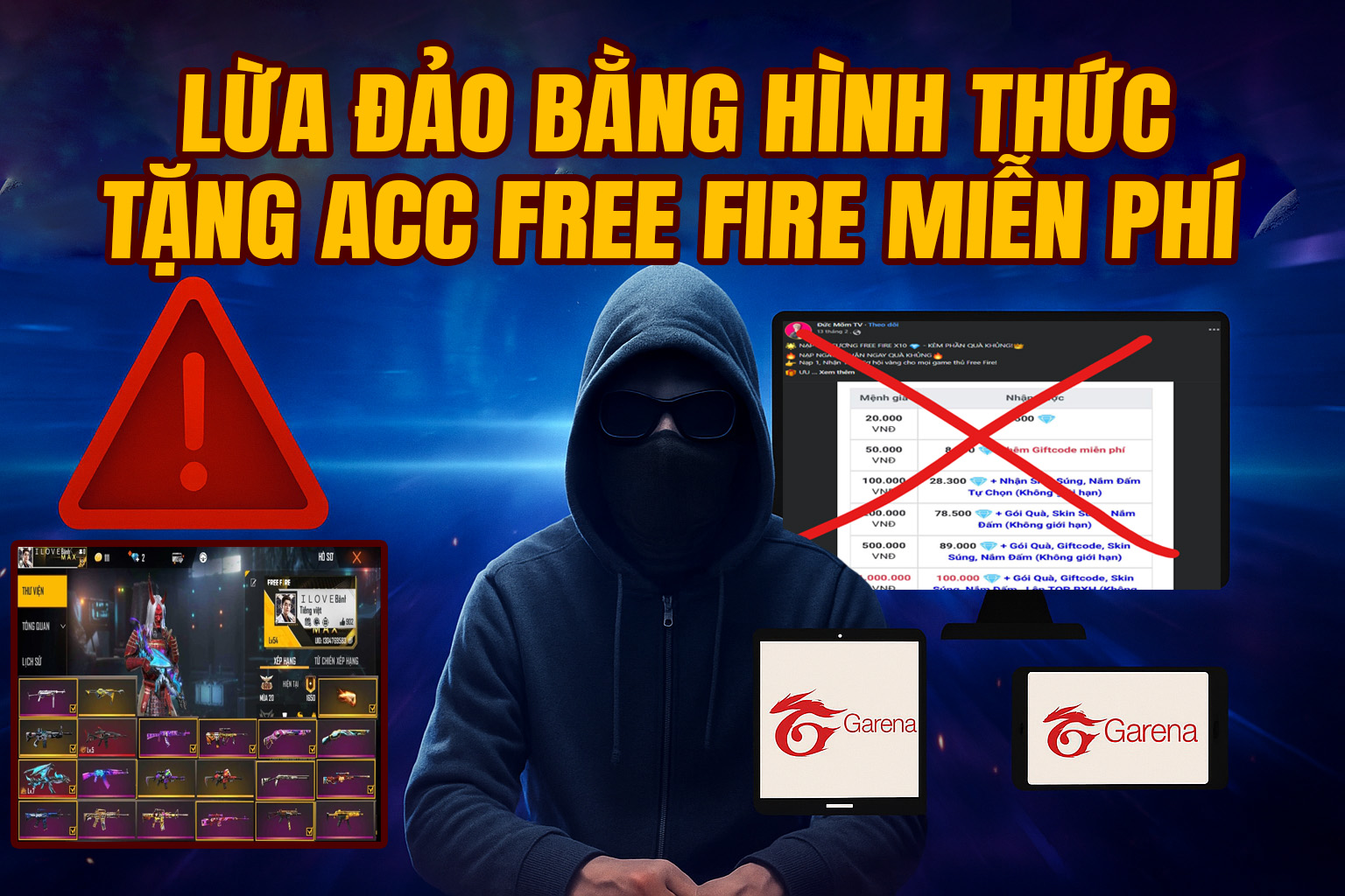 Cảnh Báo 5 Chiêu Trò Lừa Đảo Cho Acc Free Fire Miễn Phí Phổ Biến Cần Tránh