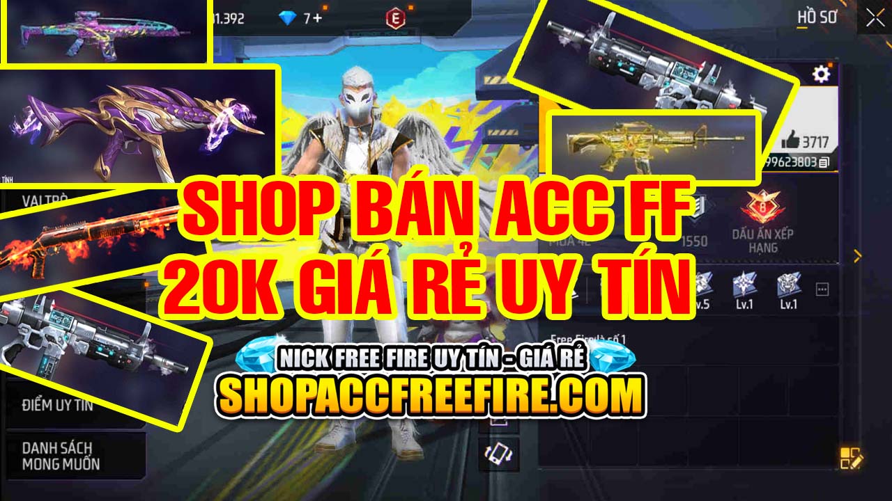 ShopaccFreeFire.com - Shop Bán Acc FF 20K VIP Uy Tín Hàng Đầu Việt Nam!