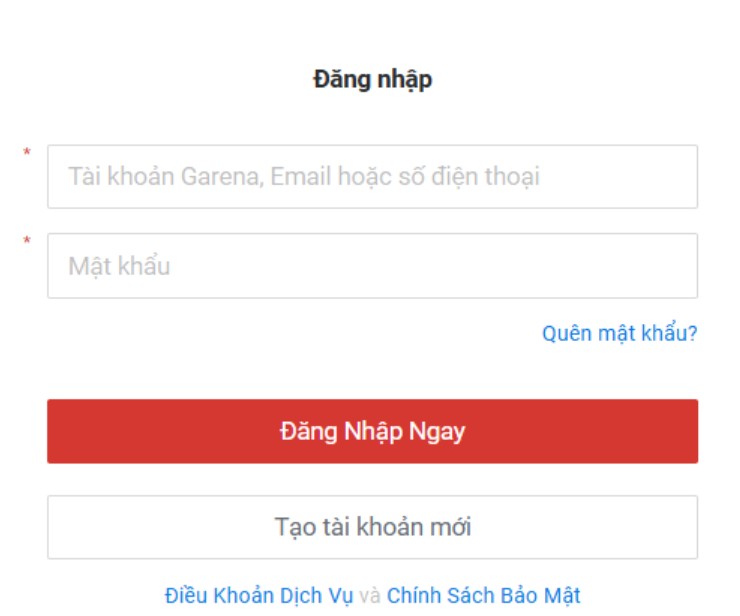 Cách Đổi Mật Khẩu Liên Quân Mobile Bằng Garena