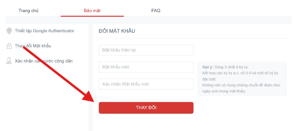 Thay đổi mật khẩu acc liên quân đăng ký bằng garena