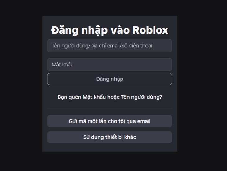 Hướng Dẫn Cách Đăng Nhập Acc Roblox
