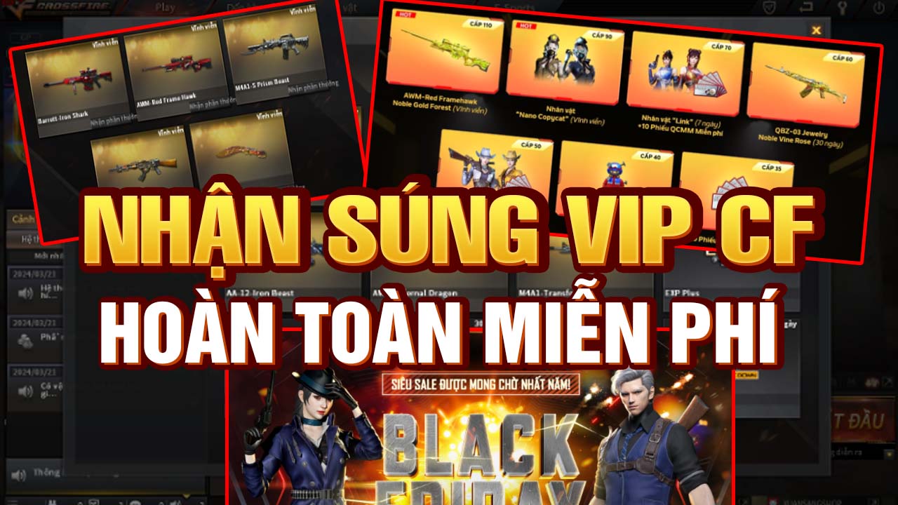 Sự Kiện Nhận Súng Vip CF Miễn Phí Của Game Đột Kích