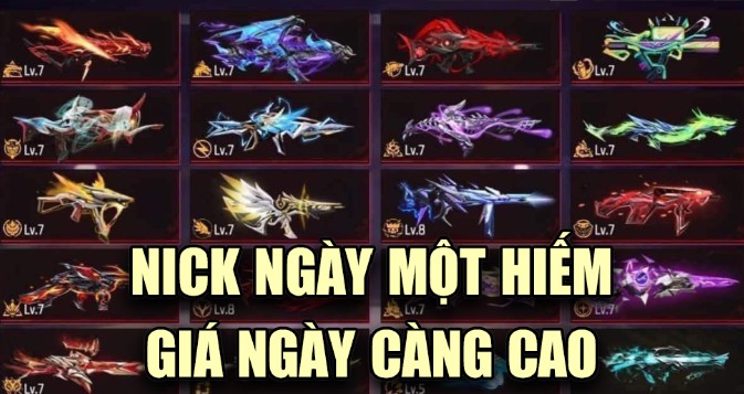 Tại sao acc Free Fire có giá trị cao hiếm và ngày càng khan hiếm
