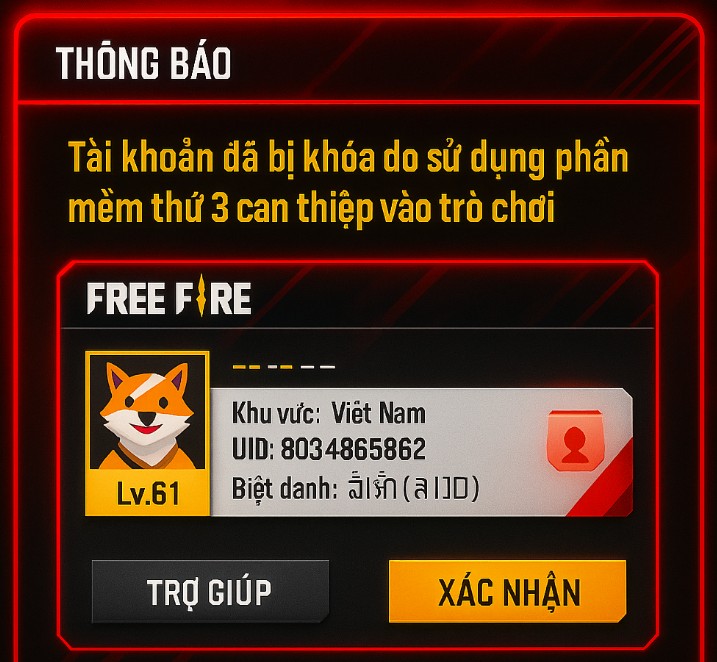 Sự thật phía sau những lời "cho acc FF miễn phí"
