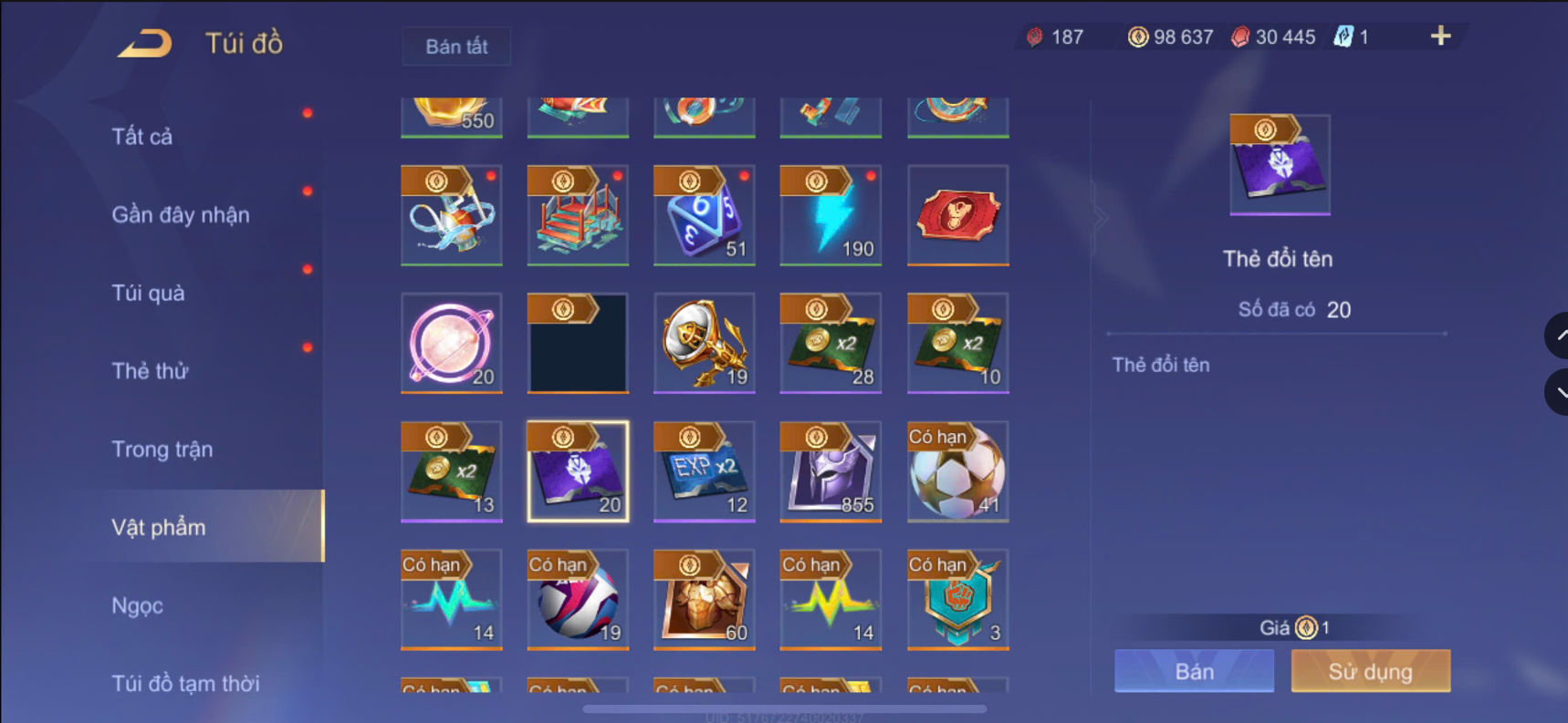 Nick Ngọc Rồng Online VIP giá rẻ, NickDaoQuan.Com, SHOP Ngọc Rồng