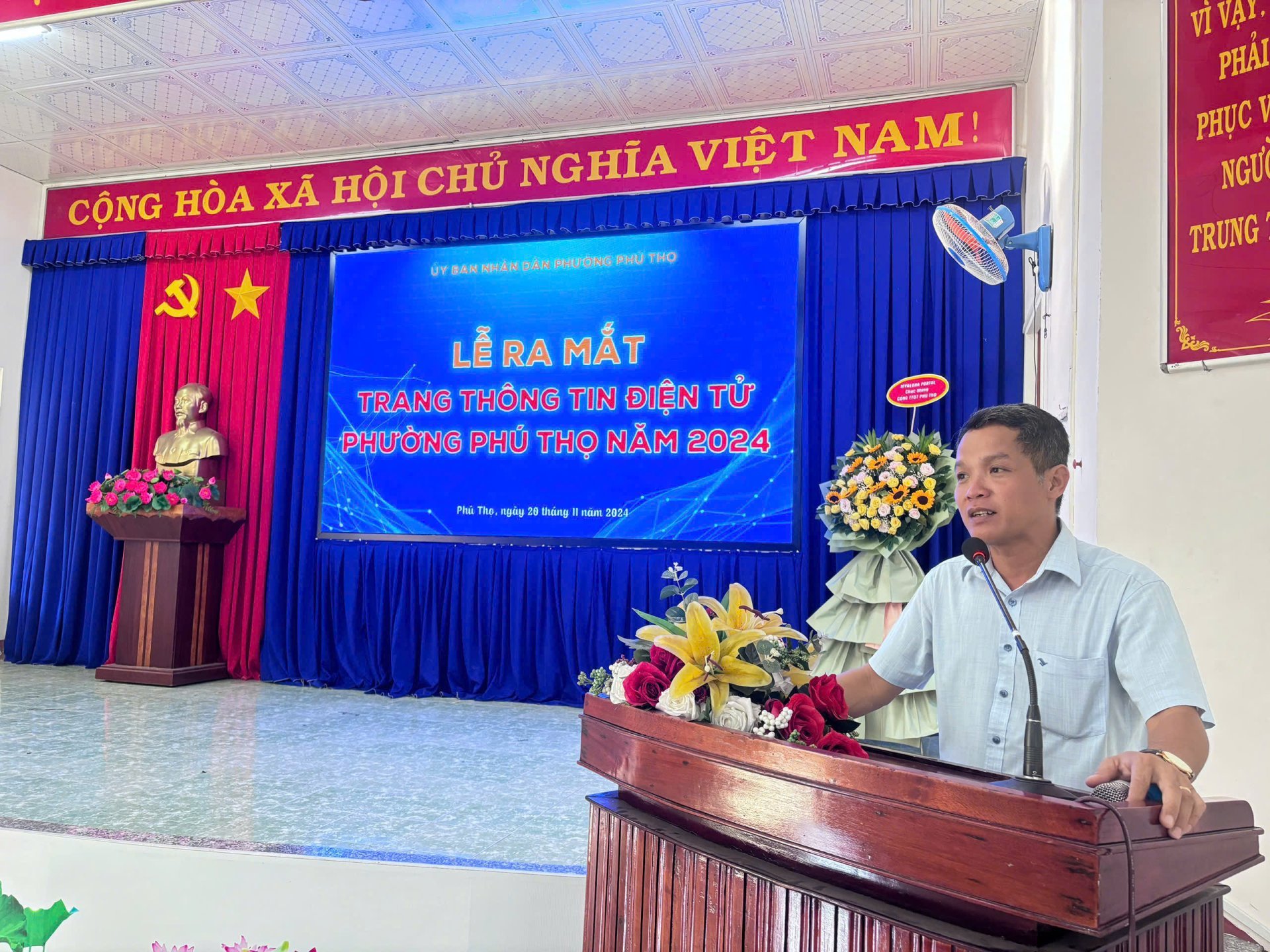 Ra mắt Cổng Thông tin Điện tử phường Phú Thọ