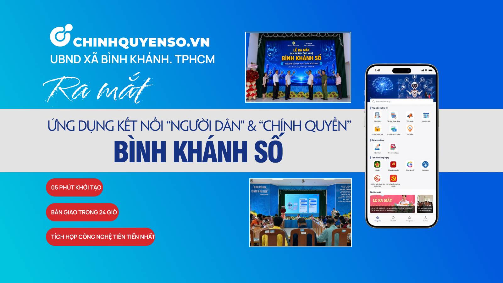 "Bình Khánh số" Đưa chính quyền đến gần người dân qua ứng dụng một chạm trên Zalo