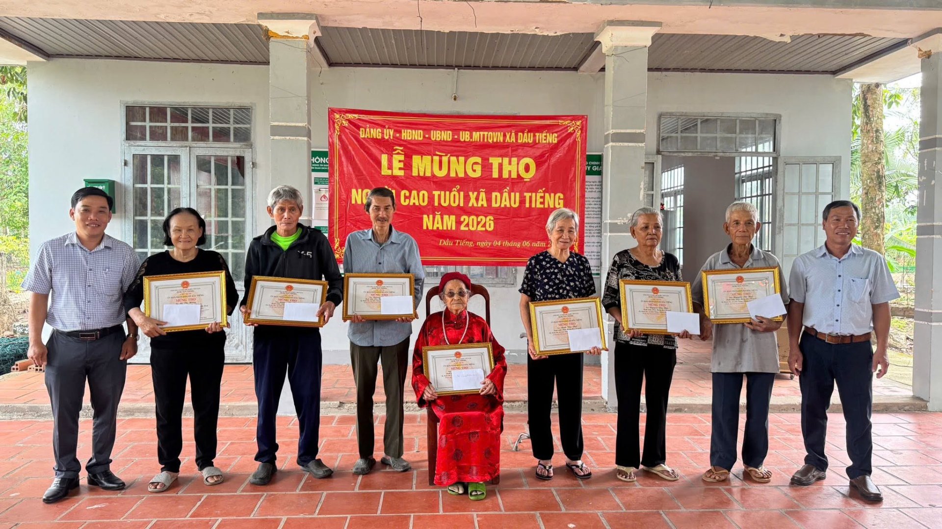 Lễ mừng thọ Người cao tuổi trên địa bàn xã Dầu Tiếng