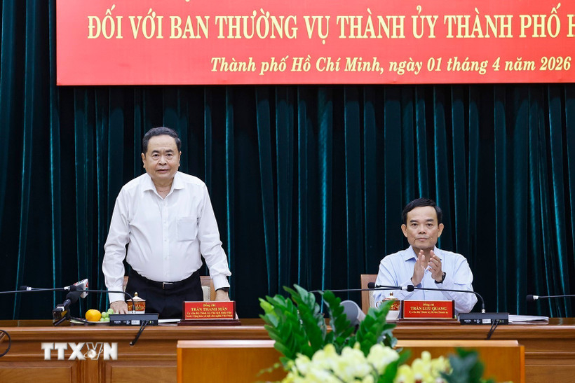 Th&ocirc;ng qua B&aacute;o c&aacute;o kiểm tra, gi&aacute;m s&aacute;t đối với Ban Thường vụ Th&agrave;nh ủy TPHCM- Ảnh 1.