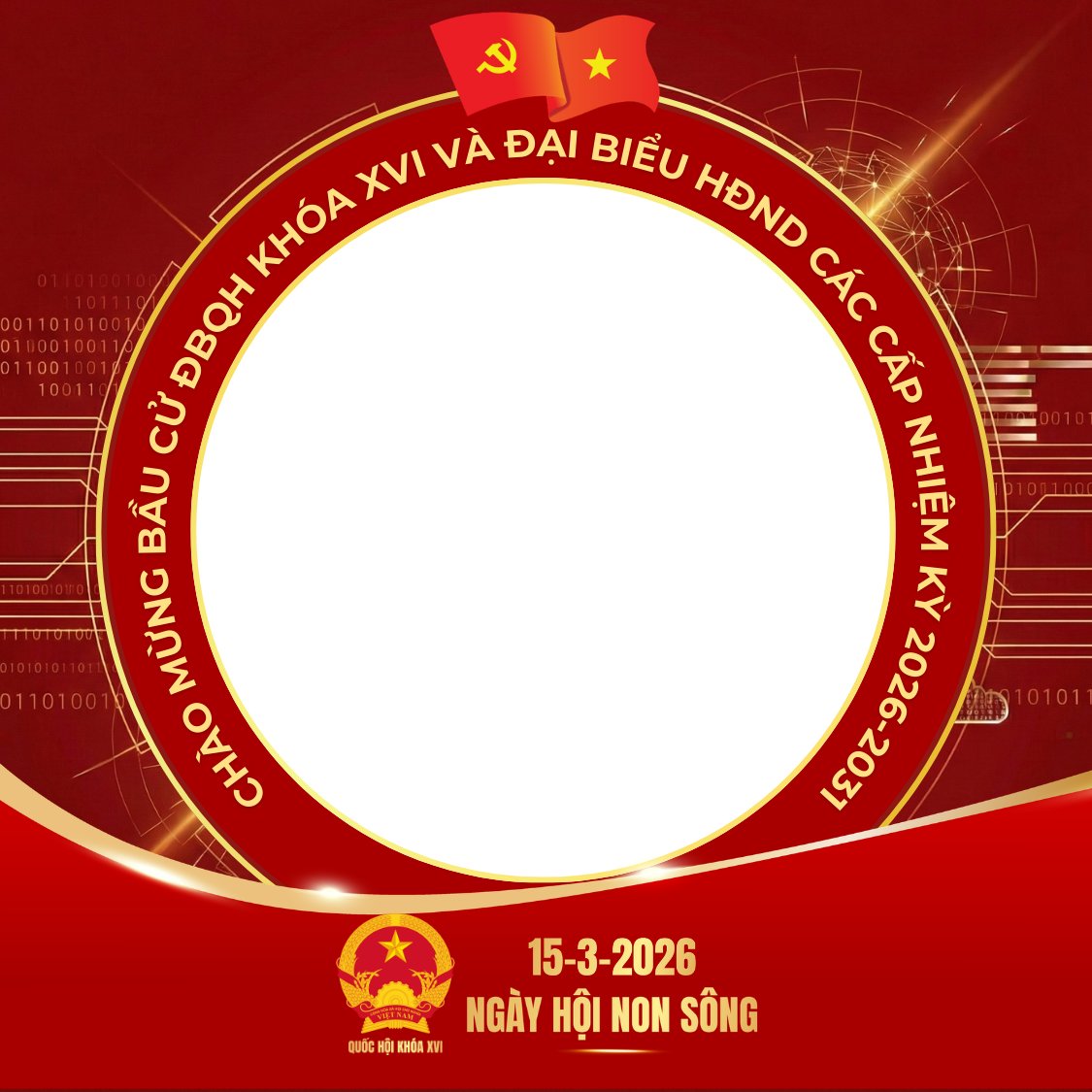 LAN TỎA KHÔNG KHÍ HƯỞNG ỨNG THAY AVATAR CHÀO MỪNG BẦU CỬ ĐẠI BIỂU QUỐC HỘI KHÓA XVI VÀ ĐẠI BIỂU HĐND CÁC CẤP NHIỆM KỲ 2026 - 2031