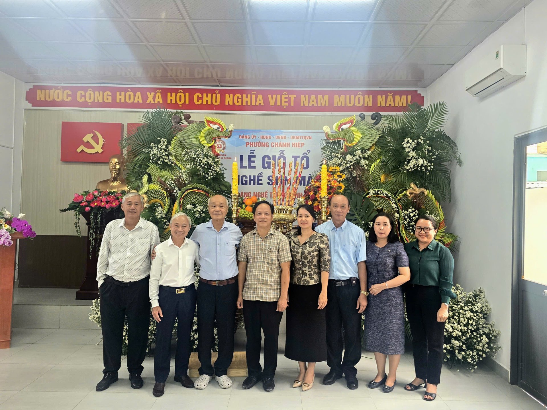 PHƯỜNG CHÁNH HIỆP TỔ CHỨC LỄ GIỖ TỔ NGHỀ SƠN MÀI TƯƠNG BÌNH HIỆP - GÌN GIỮ GIÁ TRỊ TRUYỀN THỐNG, LAN TỎA NIỀM TỰ HÀO LÀNG NGHỀ