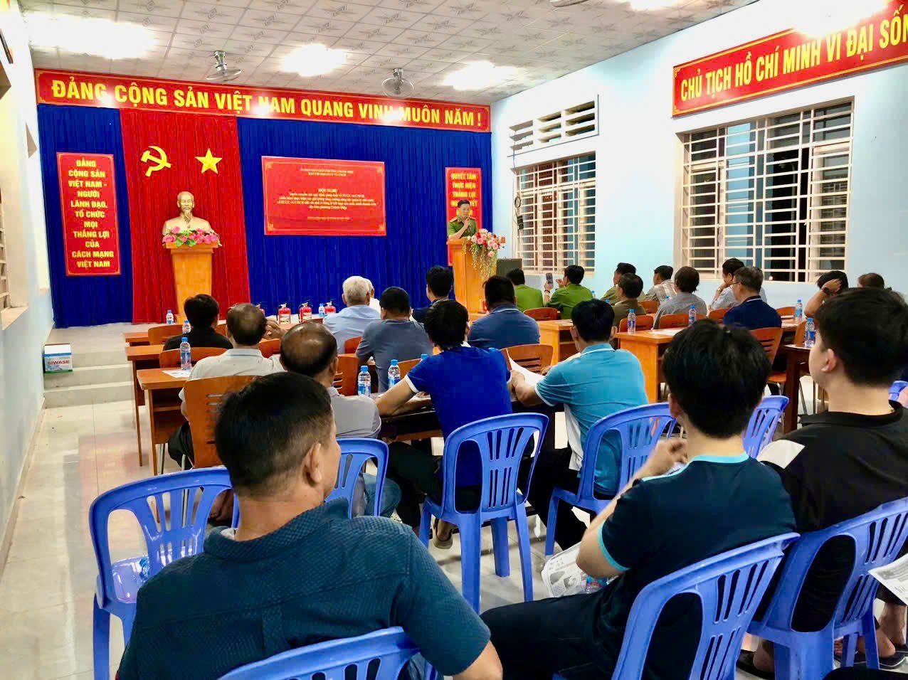 ỦY BAN NHÂN DÂN PHƯỜNG CHÁNH HIỆP TỔ CHỨC HỘI NGHỊ TUYÊN TRUYỀN PHÁP LUẬT VỀ PHÒNG CHÁY, CHỮA CHÁY VÀ CỨU NẠN, CỨU HỘ