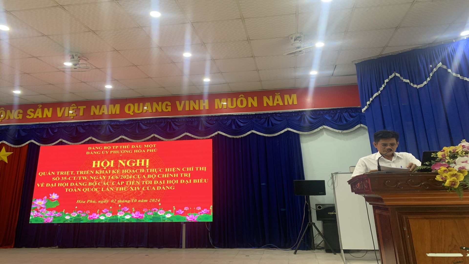 TỔ CHỨC HỘI NGHỊ QUÁN TRIỆT, TRIỂN KHAI THỰC HIỆN CHỈ THỊ SỐ 35-CT/TW CỦA BỘ CHÍNH TRỊ