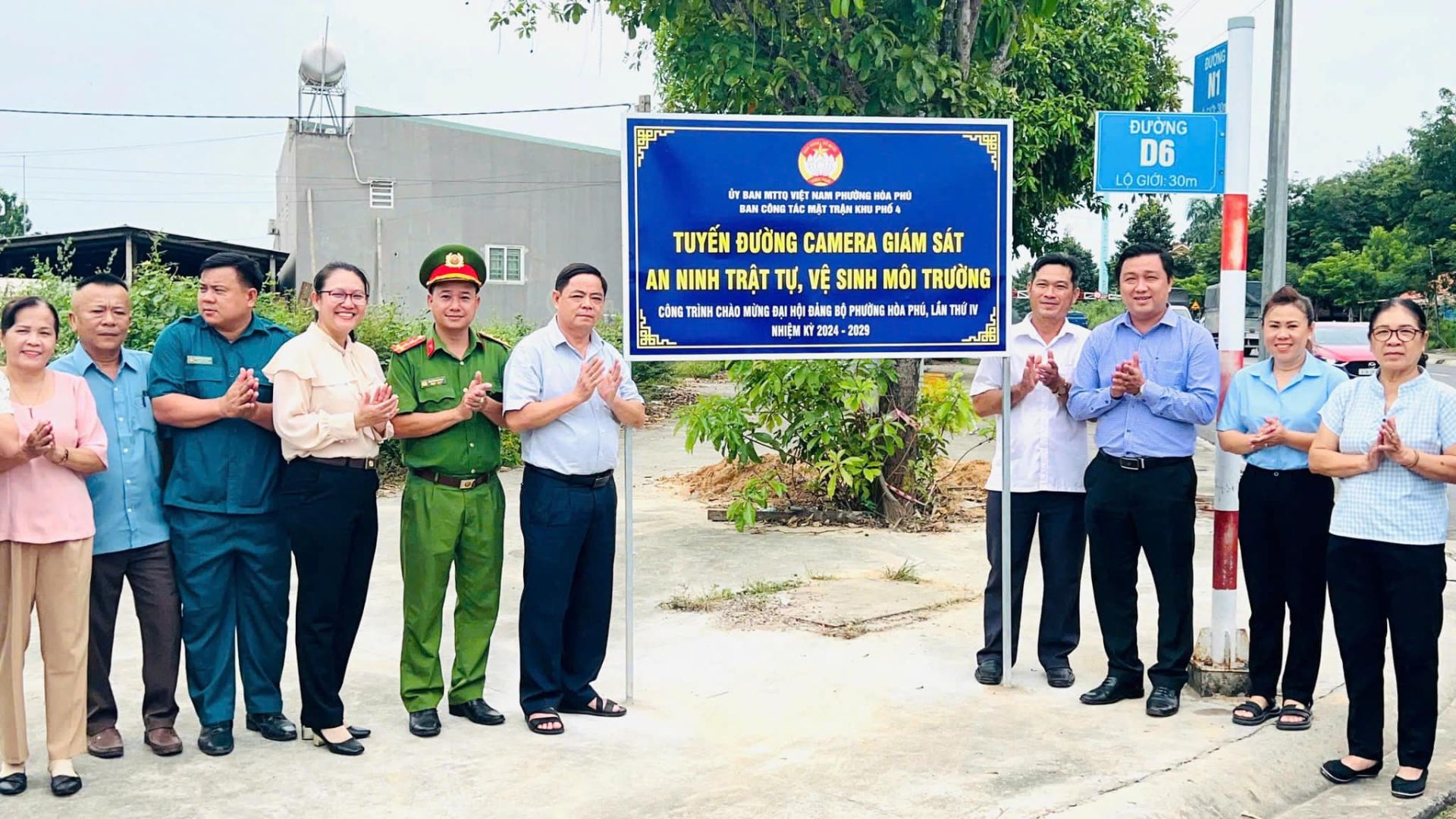 Công trình chào mừng Đại hội đại biểu Đảng bộ phường Hòa Phú lần thứ IV, nhiệm kỳ 2025 – 2030