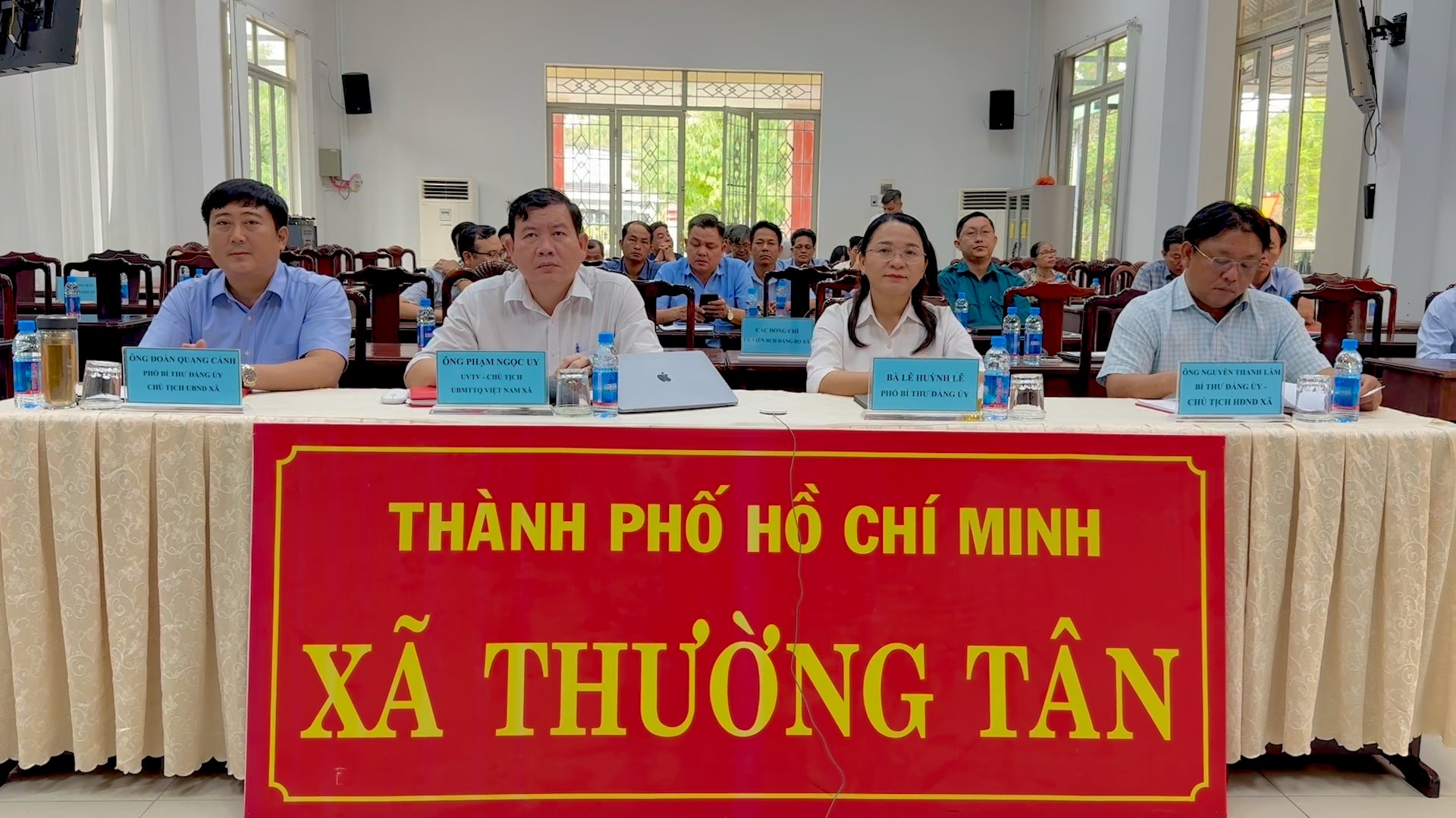 Xã Thường Tân tham dự hội nghị trực tuyến tổng kết công tác bầu cử nhiệm kỳ 2026 - 2031