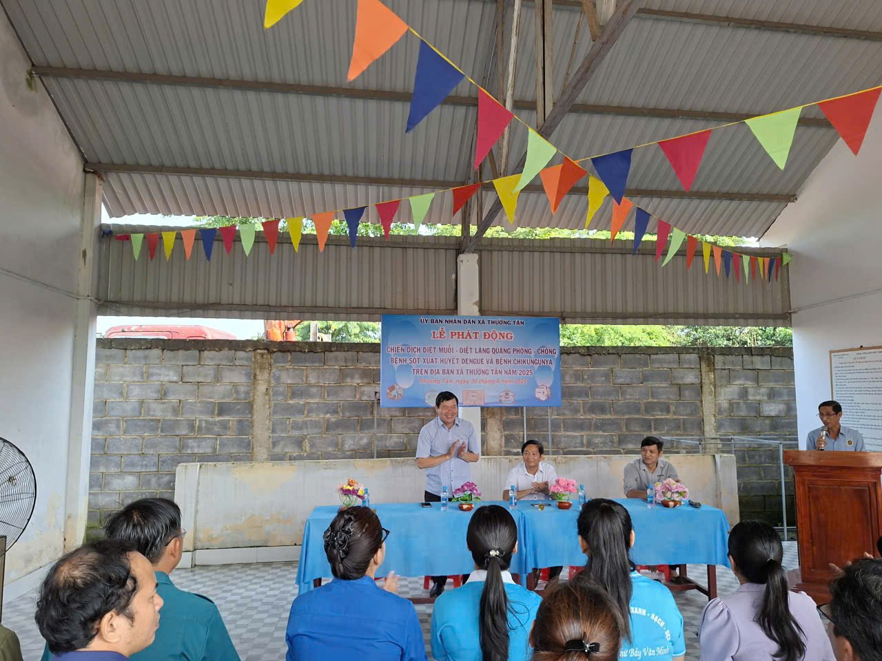 Xã Thường Tân: Tổ chức Lễ phát động chiến dịch diệt muỗi, diệt lăng quăng, phòng, chống bệnh sốt xuất huyết Dengue và bệnh Chikungunya