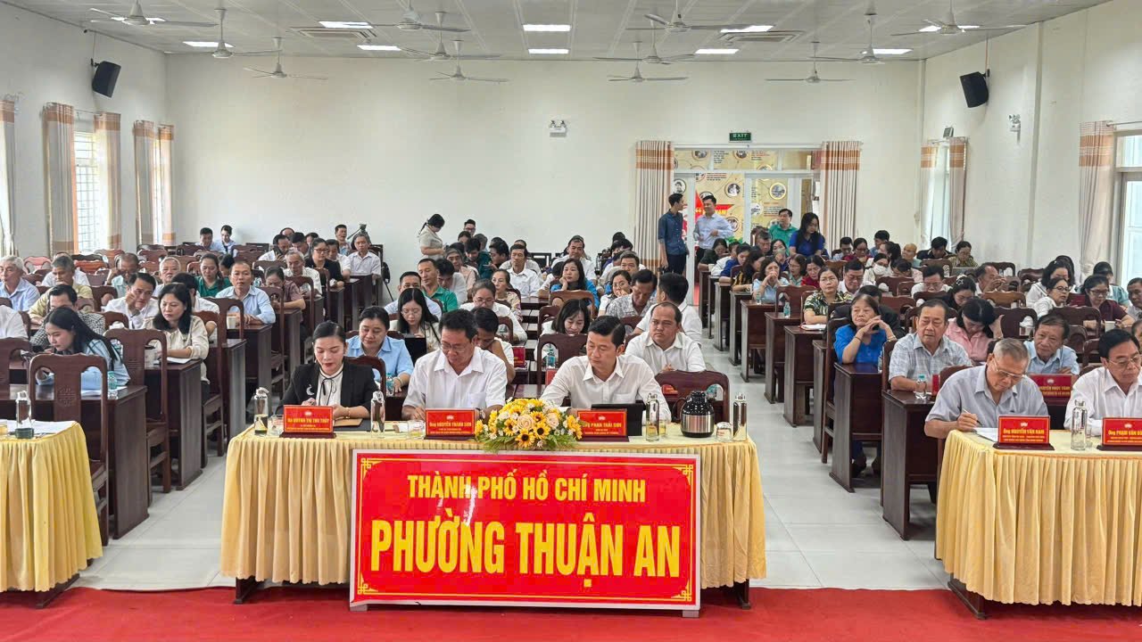 MTTQ VIỆT NAM PHƯỜNG: TỔ CHỨC HỘI NGHỊ PHẢN BIỆN VỀ DỰ THẢO KẾ HOẠCH PHÁT TRIỂN KINH TẾ - XÃ HỘI PHƯỜNG THUẬN AN GIAI ĐOẠN 2025-2030 VÀ CHƯƠNG TRÌNH HÀNH ĐỘNG PHÁT TRIỂN DỊCH VỤ ĐÔ THỊ, DỊCH VỤ SINH THÁI ĐÔ THỊ PHƯỜNG THUẬN AN GIAI ĐOẠN 2026 - 2030.