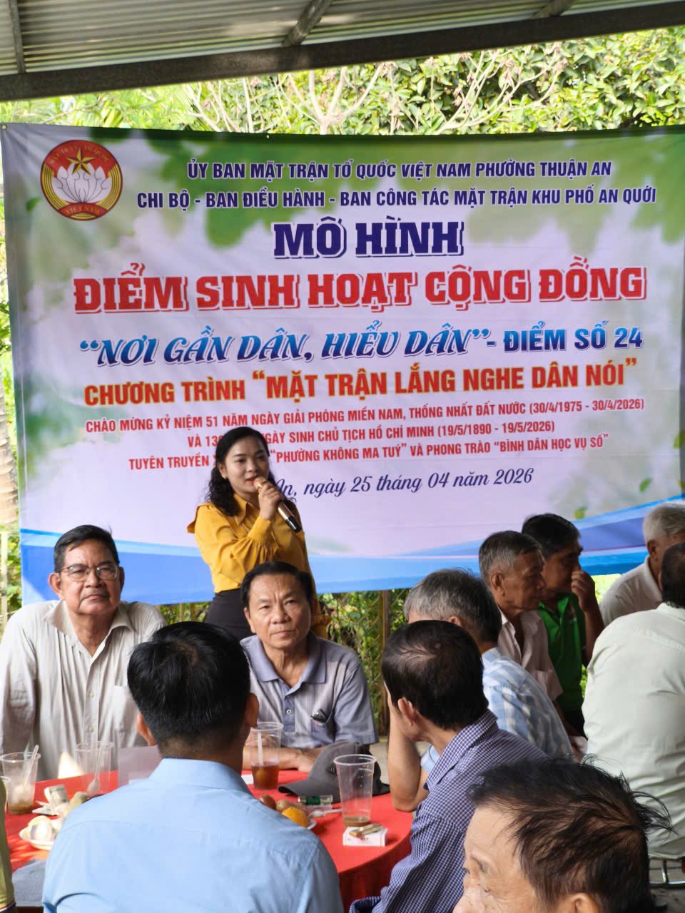 RA MẮT "ĐIỂM SINH HOẠT CỘNG ĐỒNG - NƠI GẦN DÂN, HIỂU DÂN"- ĐIỂM SỐ 24 KHU PHỐ AN QUỚI