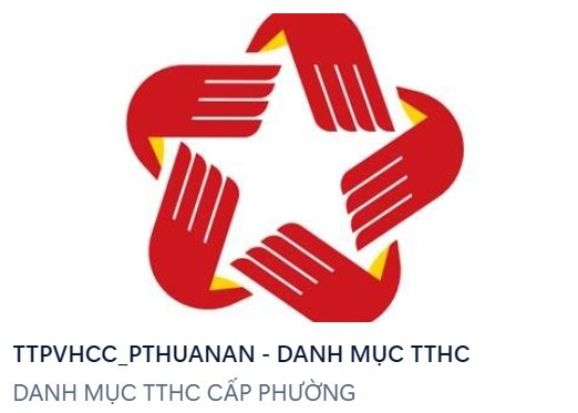 DANH MỤC THỦ TỤC HÀNH CHÍNH CẤP PHƯỜNG