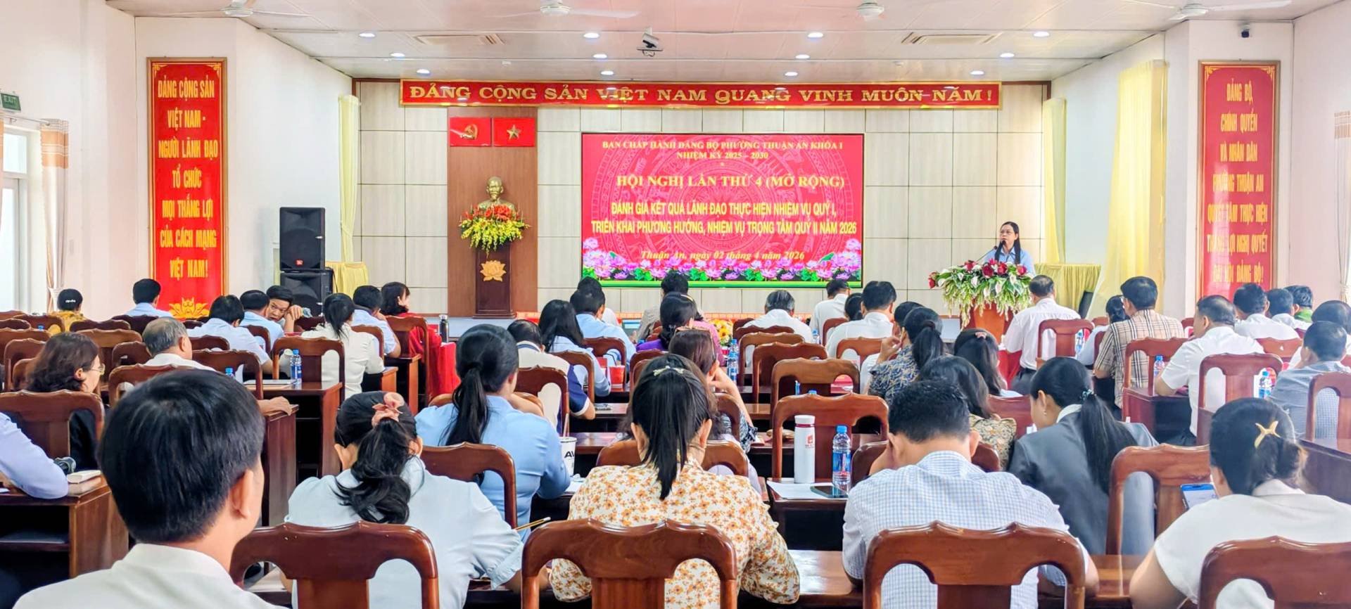 HỘI NGHỊ LẦN THỨ 4 BAN CHẤP HÀNH ĐẢNG BỘ PHƯỜNG THUẬN AN KHÓA 1, NHIỆM KỲ 2025-2030 (MỞ RỘNG)