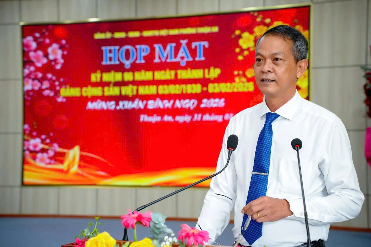 PHƯỜNG THUẬN AN: HỌP MẶT KỶ NIỆM 96 NĂM NGÀY THÀNH LẬP ĐẢNG CỘNG SẢN VIỆT NAM (03/02/1930 - 03/02/2026)