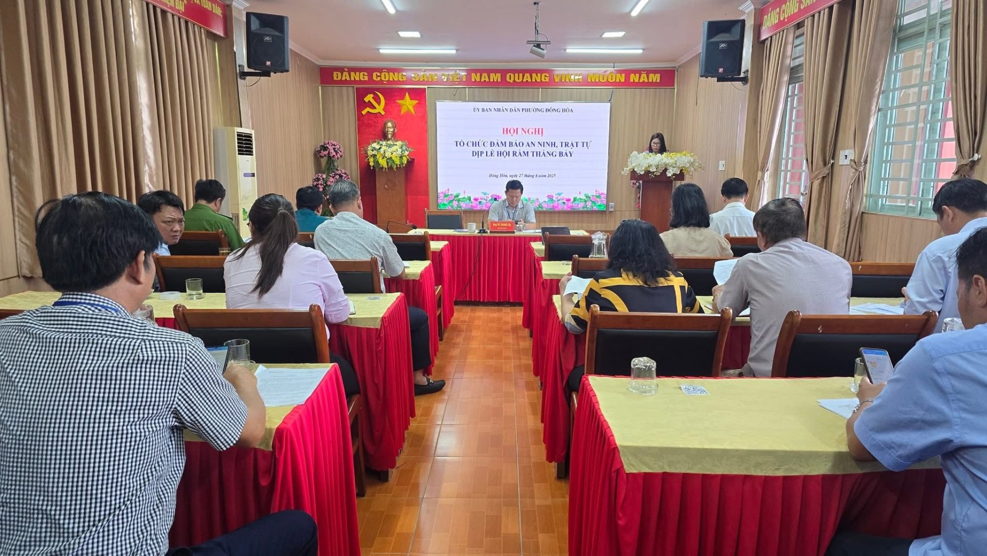 Hội nghị triển khai kế hoạch đảm bảo an ninh trật tự dịp lễ hội rằm tháng Bảy