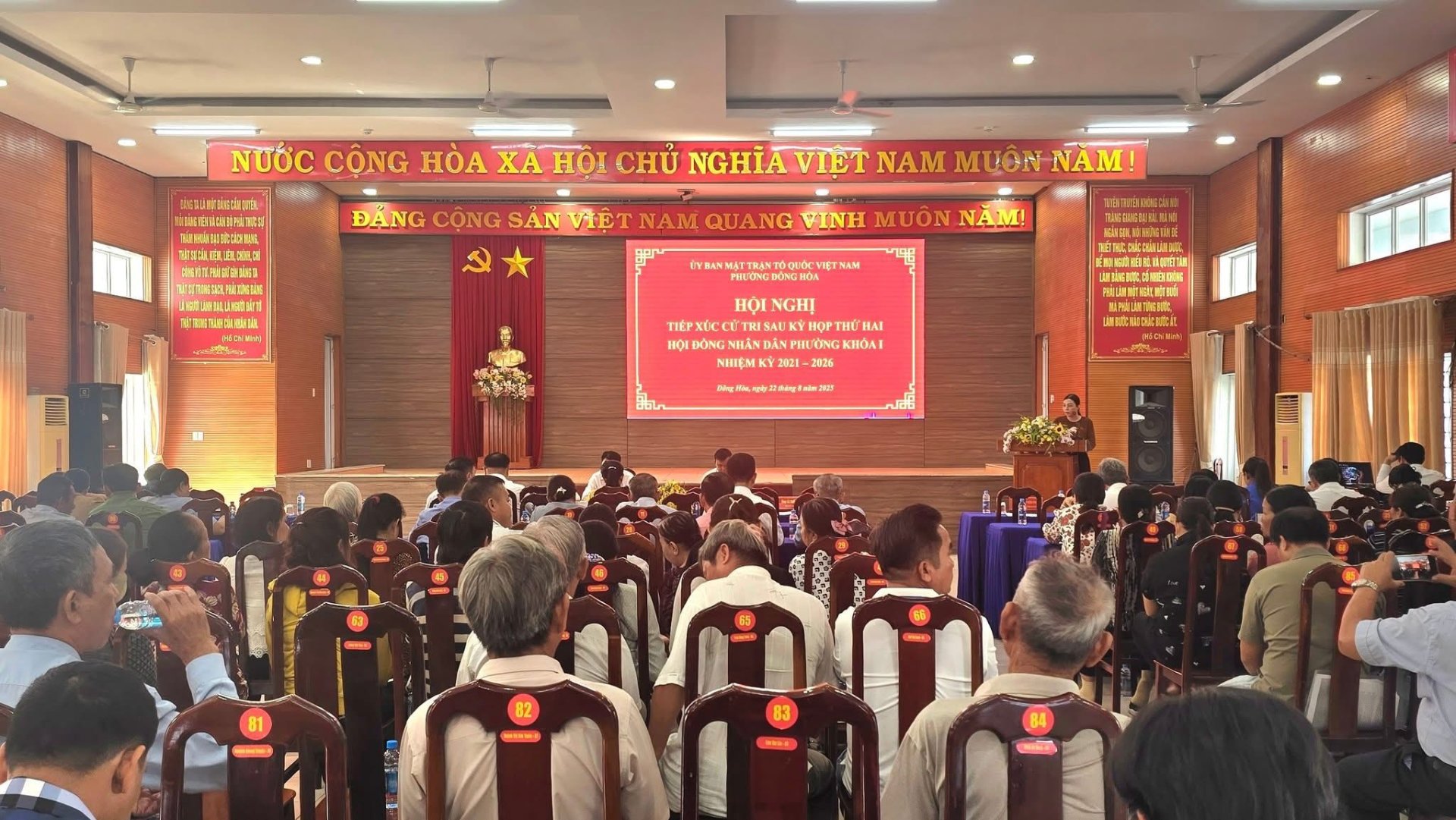 HĐND phường Đông Hòa tổ chức hội nghị tiếp xúc cử tri sau kỳ họp thứ 2, HĐND phường khóa I, nhiệm kỳ 2021-2026