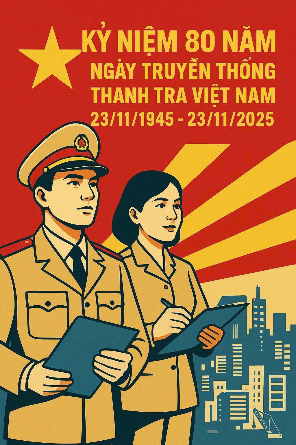 KỶ NIỆM 80 NĂM NGÀY TRUYỀN THỐNG THANH TRA VIỆT NAM (23/11/1945 - 23/11/2025) VÀ 50 NĂM TRUYỀN THỐNG NGÀNH THANH TRA THÀNH PHỐ HỒ CHÍ MINH (11/1975 - 11/2025)