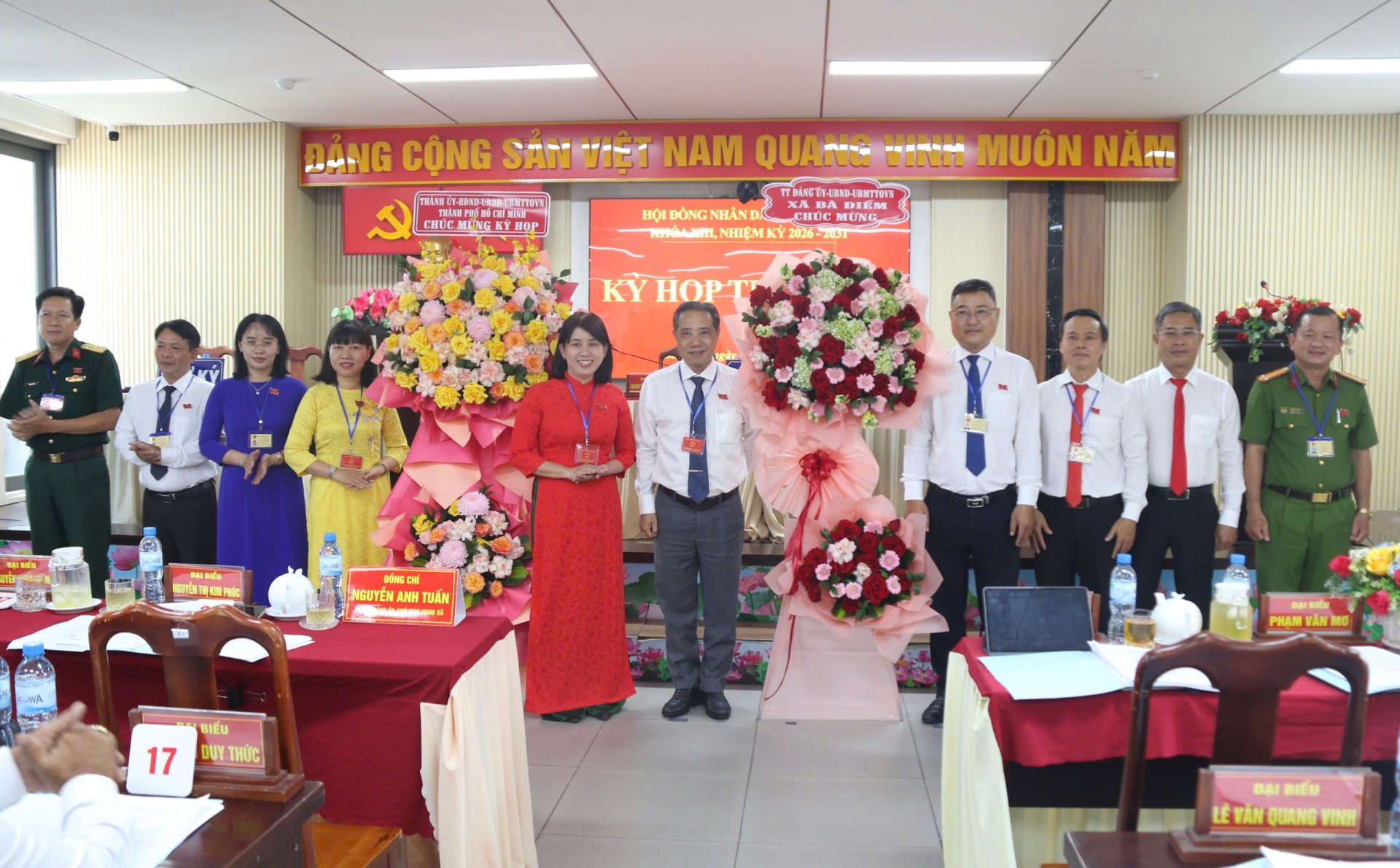 HĐND XÃ BÀ ĐIỂM KHÓA XIII, NHIỆM KỲ 2026 - 2031 TỔ CHỨC KỲ HỌP THỨ NHẤT