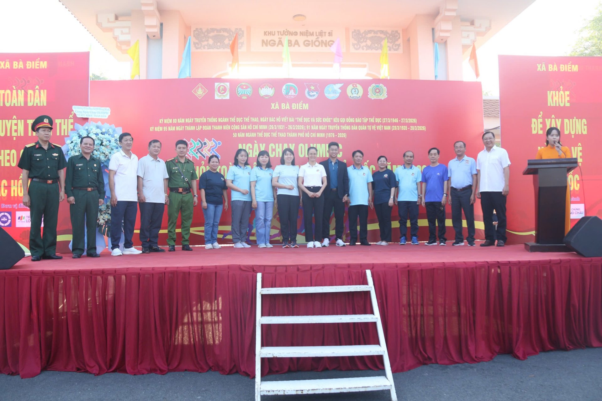 XÃ BÀ ĐIỂM TỔ CHỨC NGÀY CHẠY OLYMPIC - VÌ SỨC KHỎE TOÀN DÂN - VÌ AN NINH TỔ QUỐC NĂM 2026