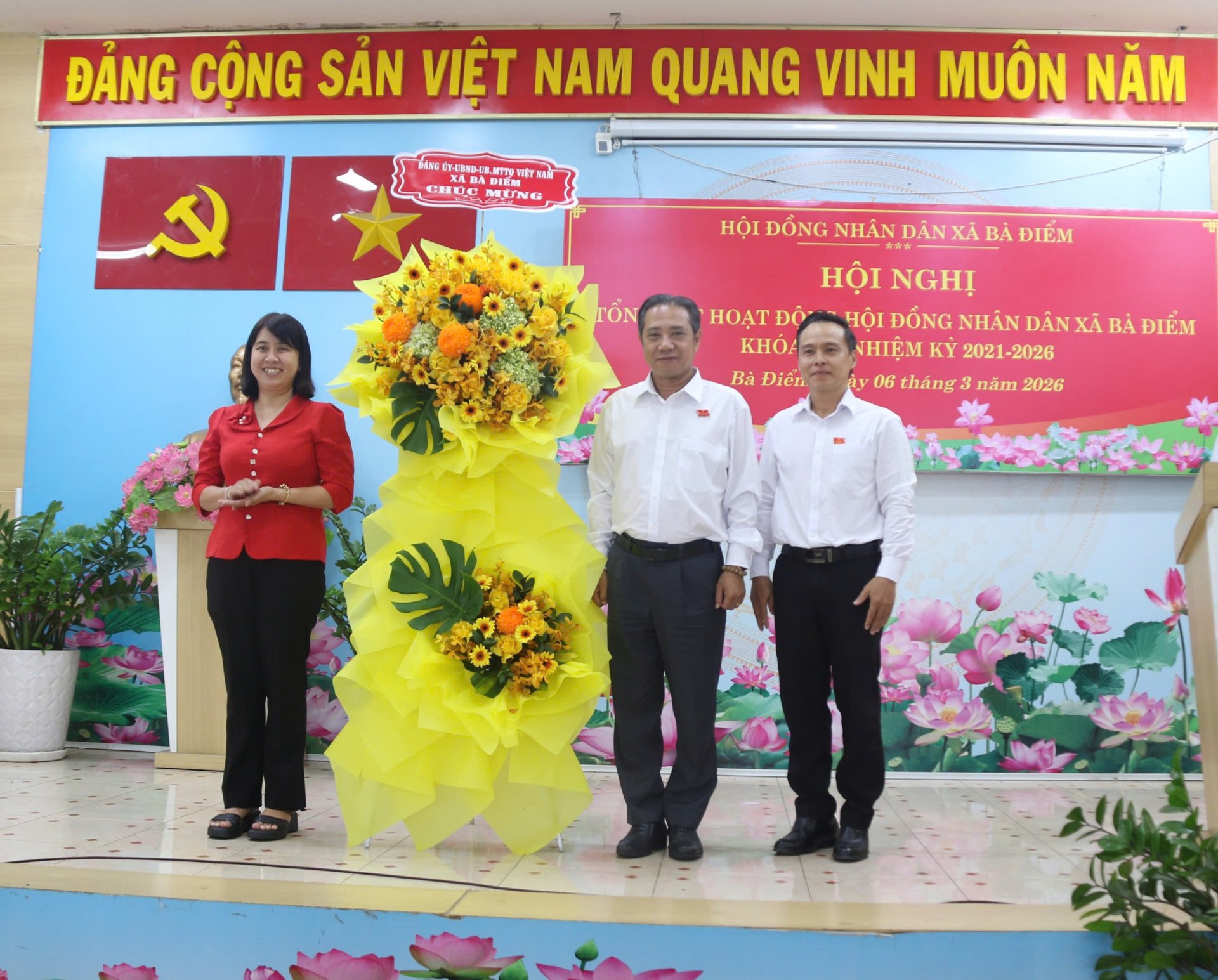 HỘI NGHỊ TỔNG KẾT HOẠT ĐỘNG HĐND XÃ BÀ ĐIỂM KHÓA XII,NHIỆM KỲ 2021 - 2026