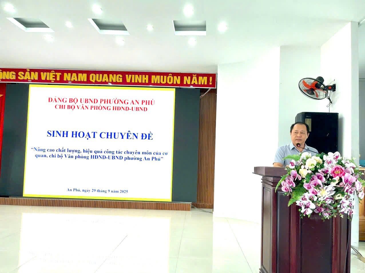 NÂNG CAO CHẤT LƯỢNG CÔNG TÁC VĂN PHÒNG HĐND - UBND PHƯỜNG AN PHÚ