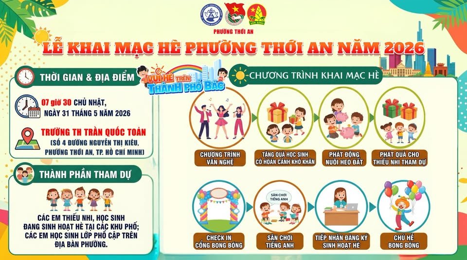 🔥 HÈ VỀ RỒI - THIẾU NHI PHƯỜNG THỚI AN ƠI!!! 🔥