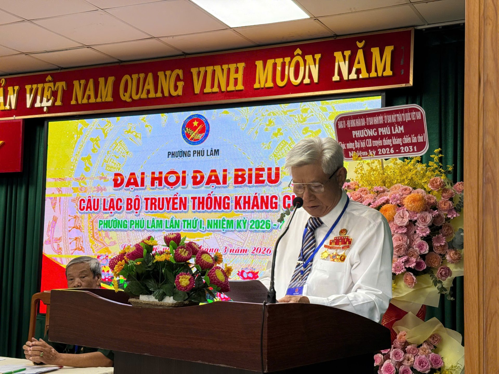 ĐẠI HỘI ĐẠI BIỂU CÂU LẠC BỘ TRUYỀN THỐNG KHÁNG CHIẾN PHƯỜNG PHÚ LÂM LẦN THỨ I, NHIỆM KỲ 2026 – 2031