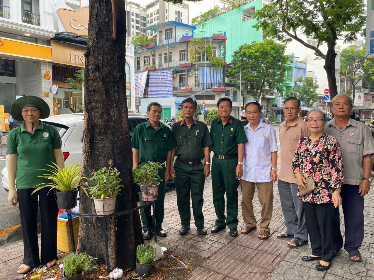 Cây xanh được trồng tại địa phương