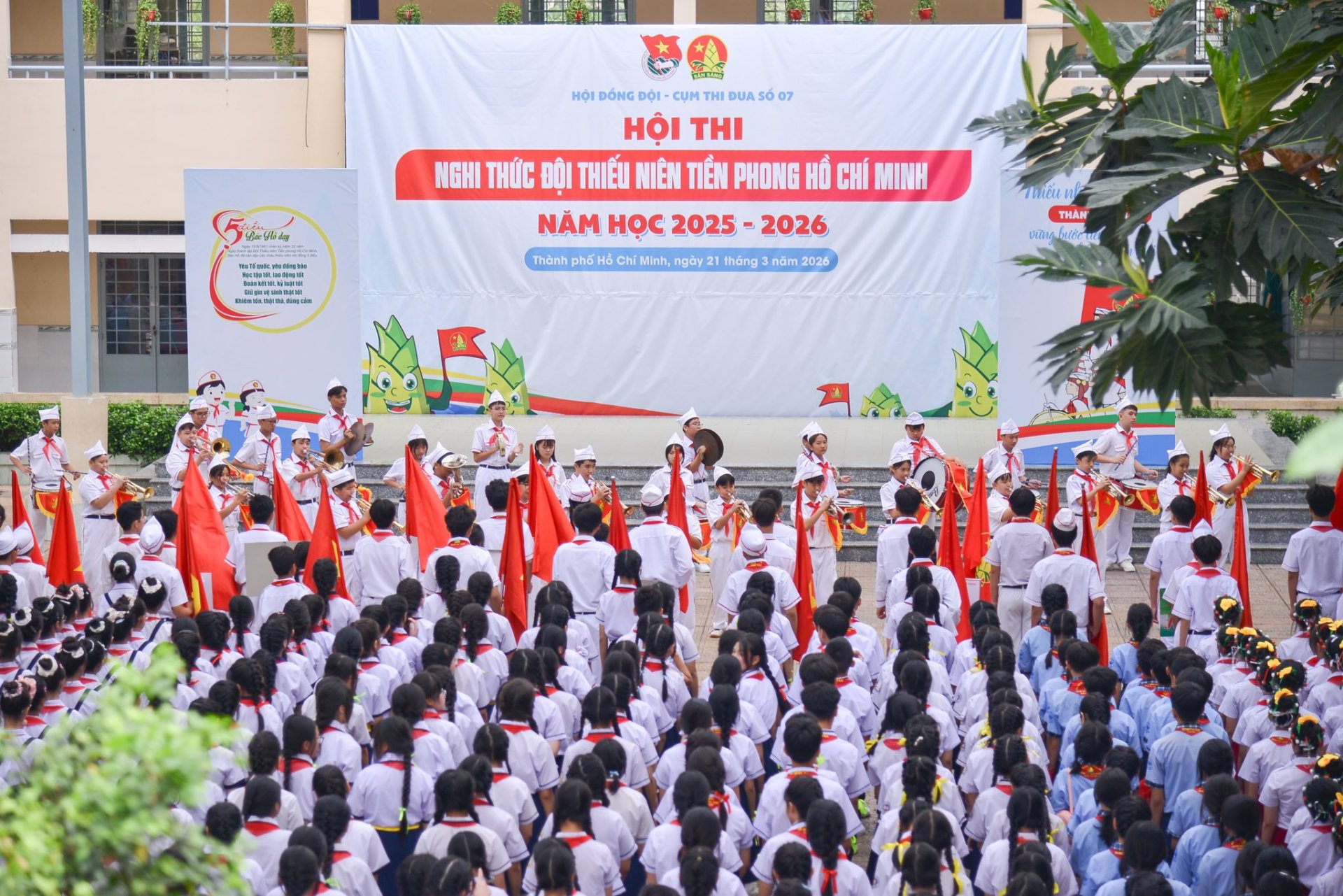 HỘI THI NGHI THỨC ĐỘI TNTP HỒ CHÍ MINH CỤM THI ĐUA SỐ 7 NĂM HỌC 2025 - 2026