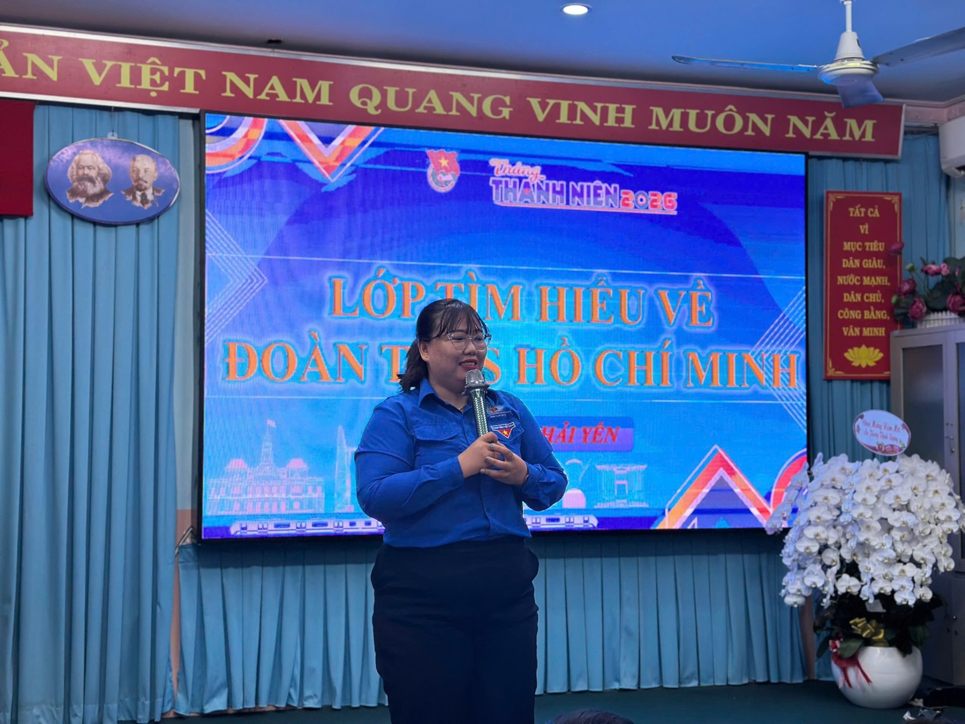 LỚP TÌM HIỂU VỀ ĐOÀN TNCS HỒ CHÍ MINH DÀNH CHO ĐỘI VIÊN LỚP 9 TRƯỜNG THCS LÊ QUÝ ĐÔN
