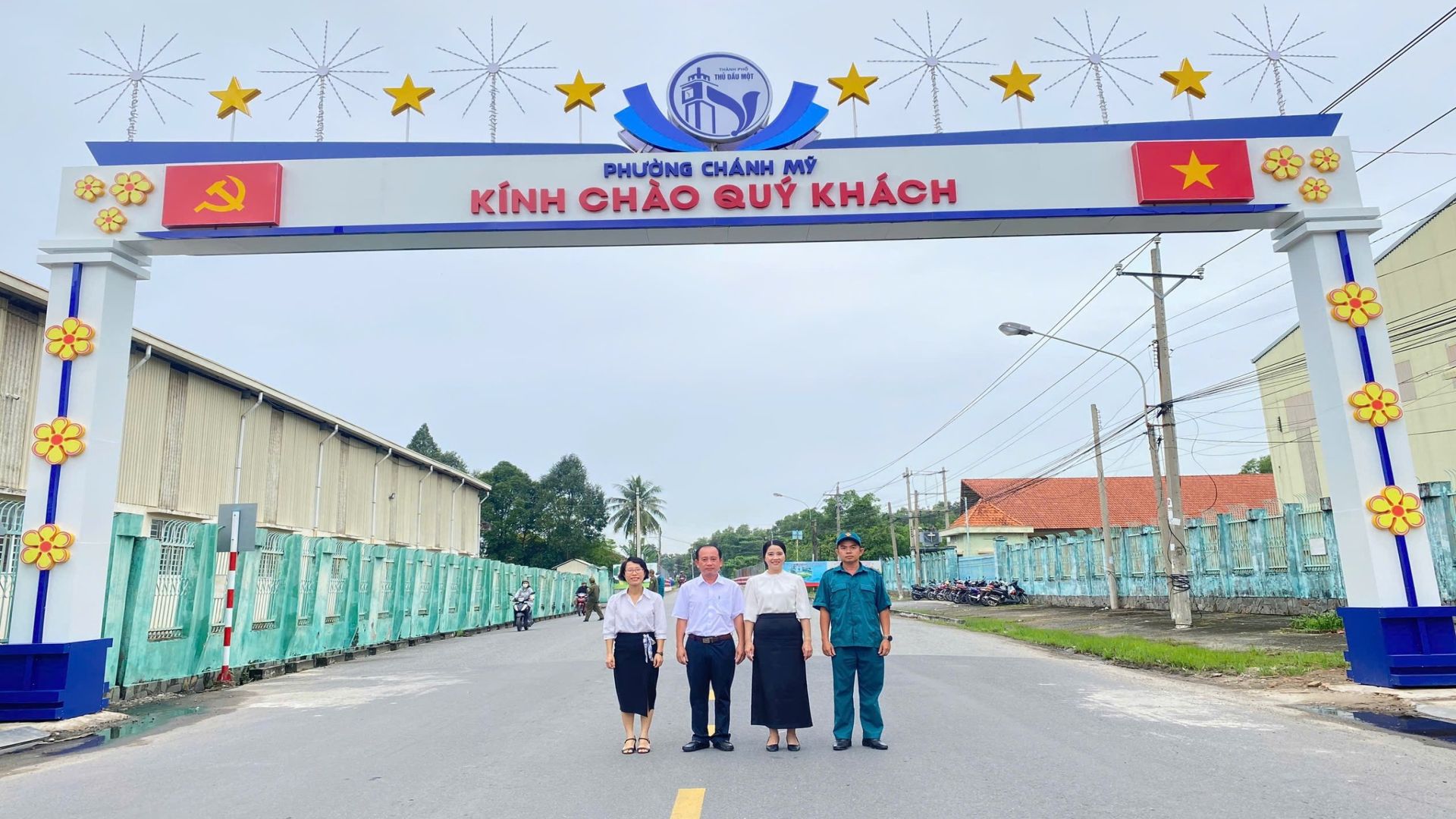 Phường Chánh Mỹ ra mắt Cổng chào văn minh đô thị