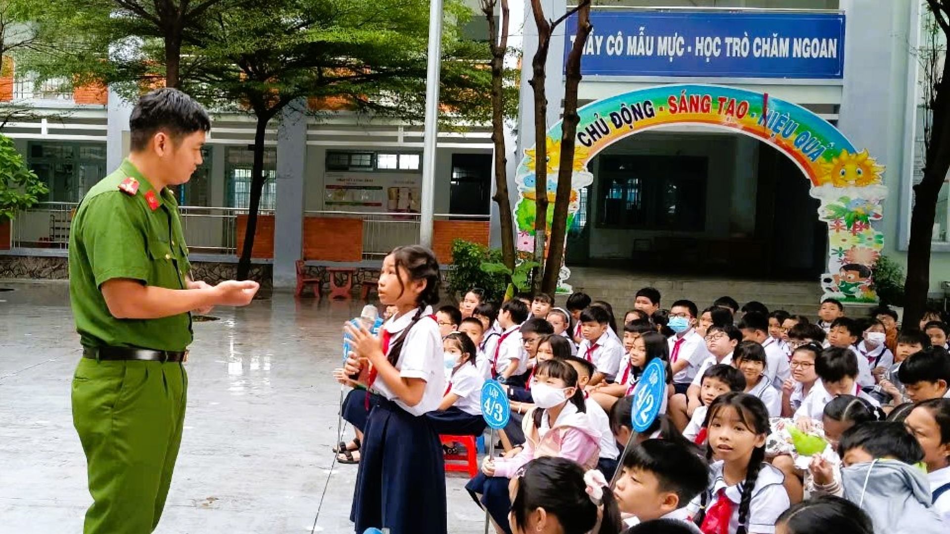 Hội Liên Hiệp Phụ Nữ Phường Tổ chức Chương trình Tuyên truyền PCCC cho Cán bộ, Giáo viên và Học sinh Trường TH Chánh Nghĩa năm học 2024 – 2025