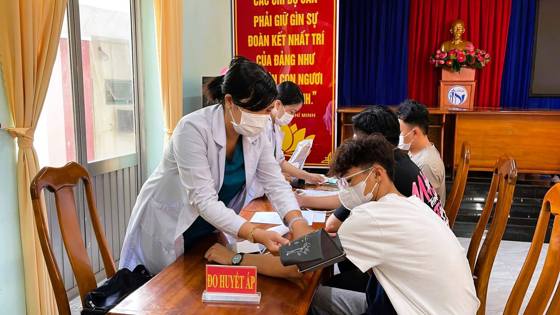 Hội đồng Nghĩa vụ quân sự phườn  tổ chức sơ tuyển sức khoẻ Nghĩa vụ quân sự năm 2025