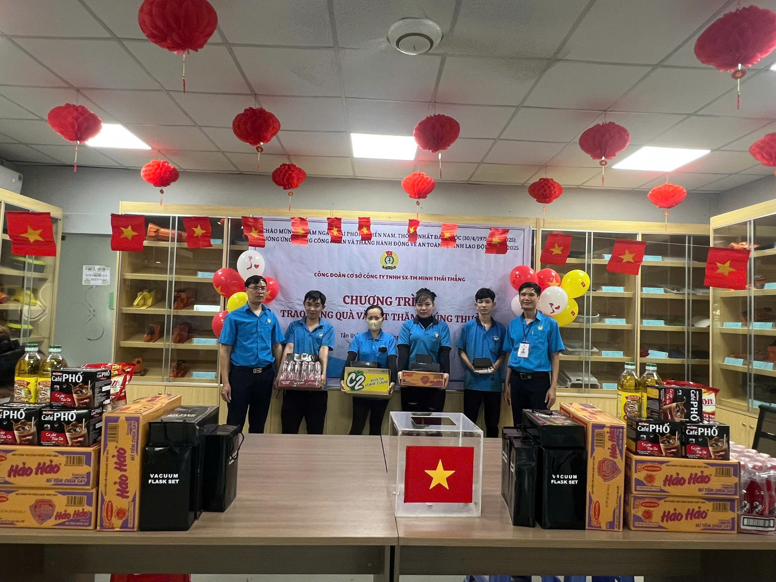 CHƯƠNG TRÌNH RÚT THĂM MAY MẮN NHÂN THÁNG CÔNG NHÂN 2025 TẠI CĐCS MINH THÁI THẮNG