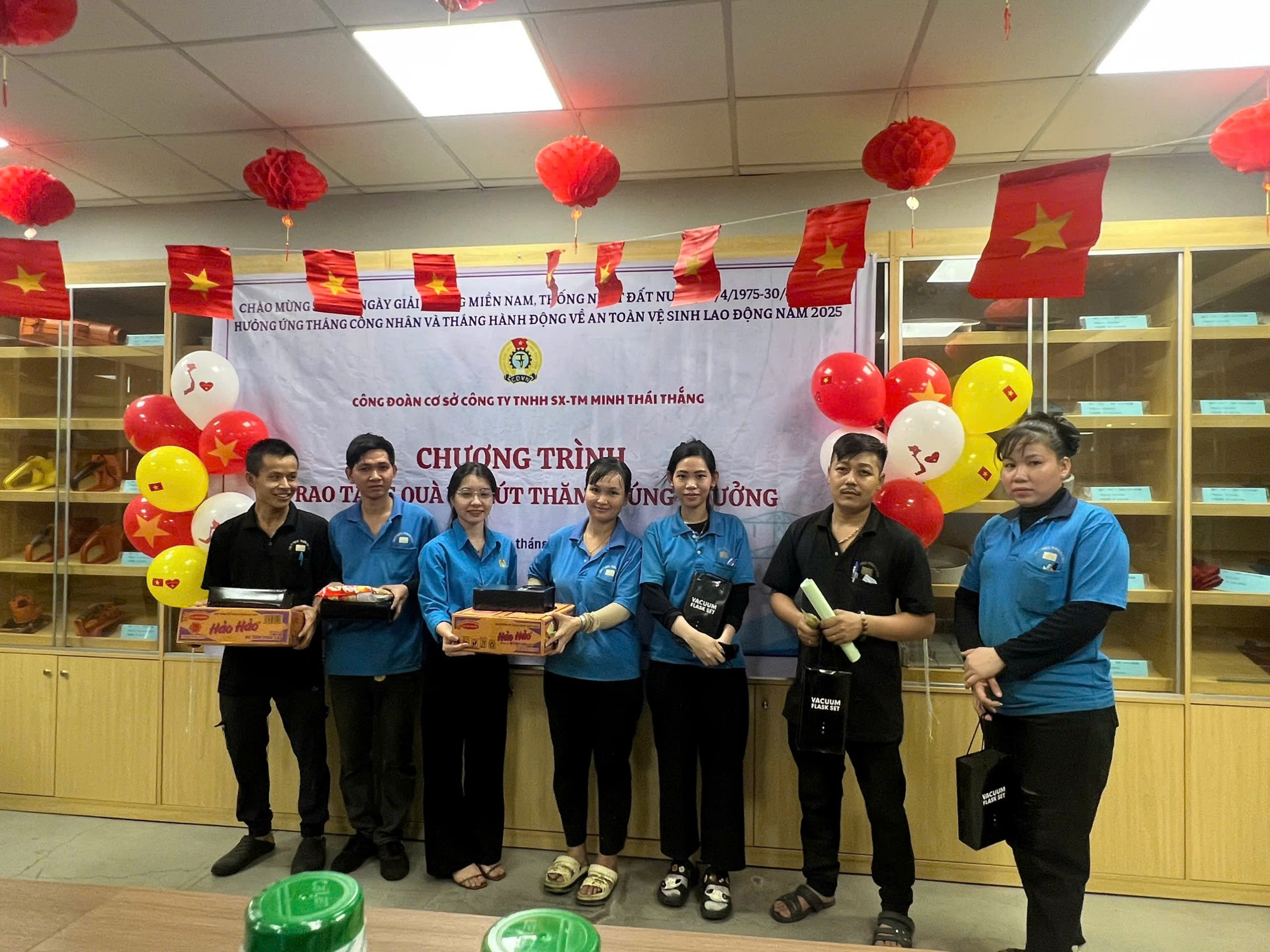 CHƯƠNG TRÌNH RÚT THĂM MAY MẮN NHÂN THÁNG CÔNG NHÂN 2025 TẠI CĐCS MINH THÁI THẮNG
