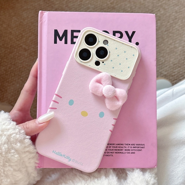 Case Hồng Kitty Nơ Hồng Nổi - 16PRO